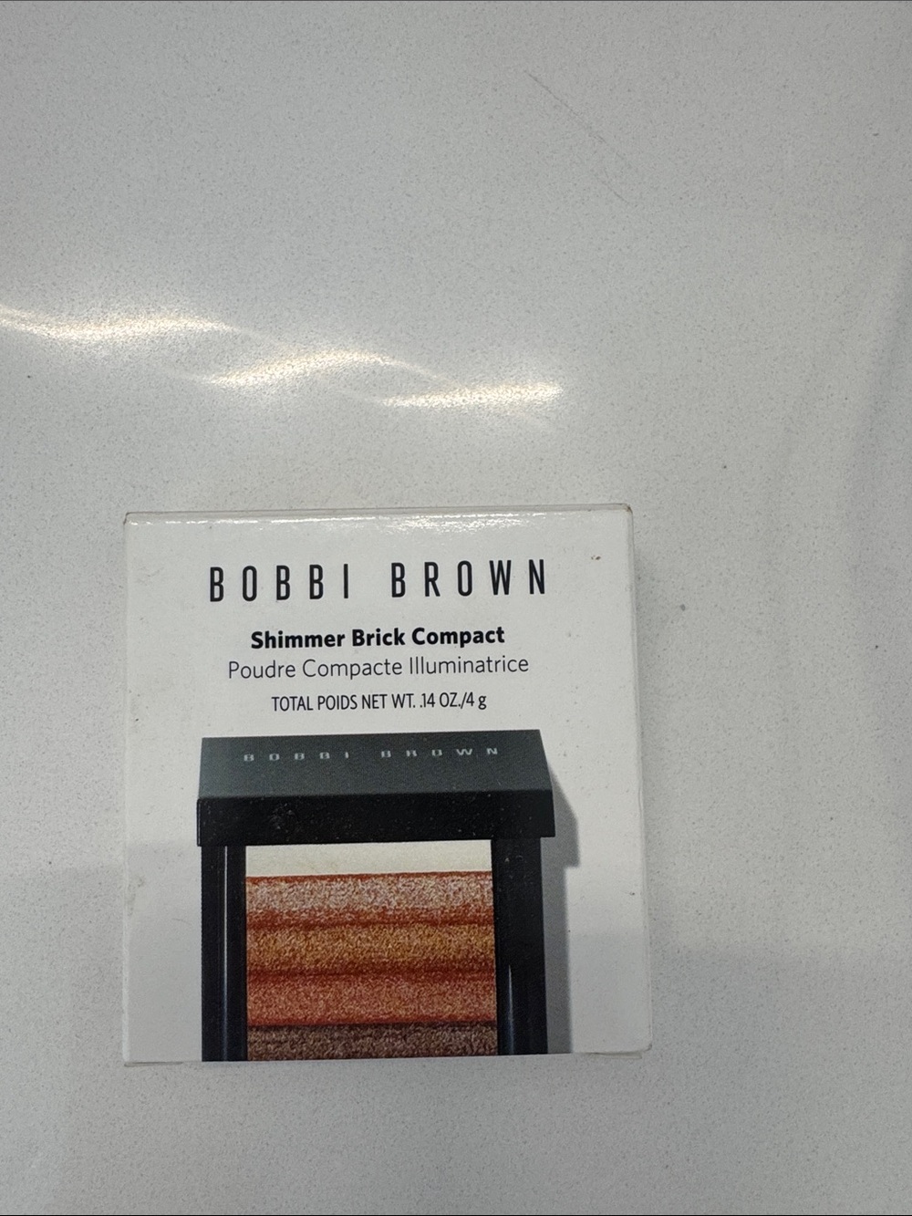 Bobbi Brown Shimmer Brick Compact — Brown and Gold Striated Highlighter